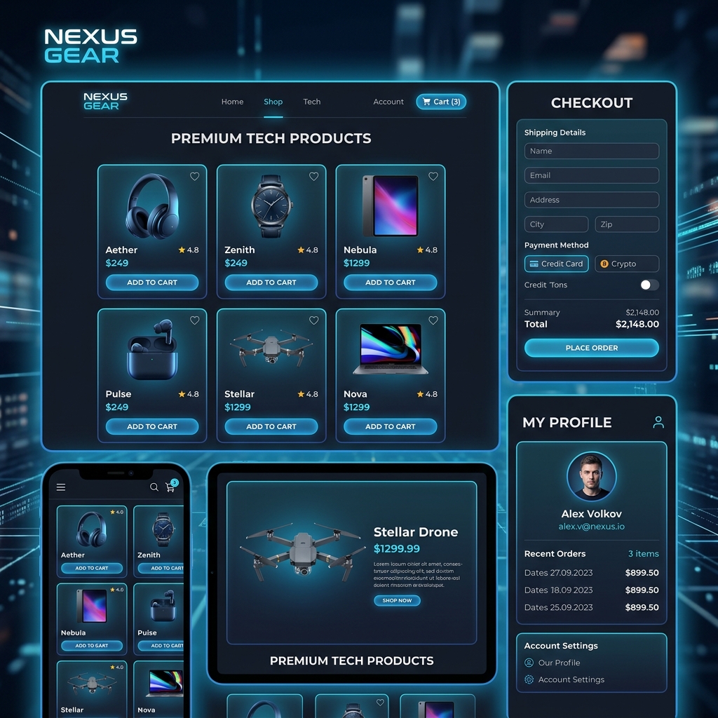 Corporate Branding & E-Commerce Web App